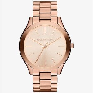 Michael Kors Unisex Slim Rose Gold Watch